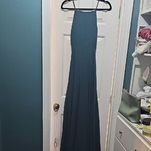 Elegant Teal Evening Gown
